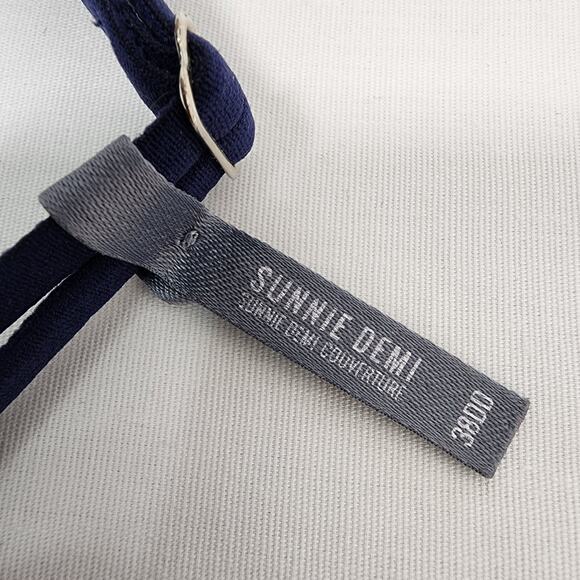 Aerie Womens Sunnie Demi Bra Heathered Blue 38DD Underwire T Shirt Adjustable - Picture 13 of 13